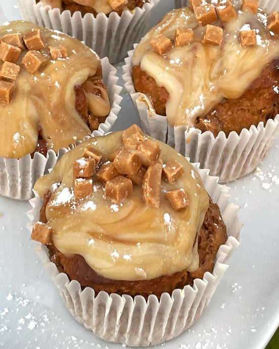 Toffee Apple Oat Muffin Cupcakes