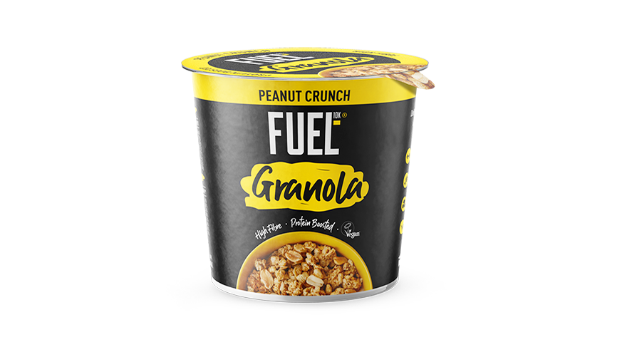 FUEL10K peanut crunch granola pot