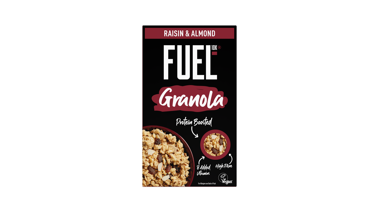 raisins and almond granola