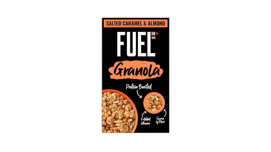 FUEL10K salted caramel & almond granola